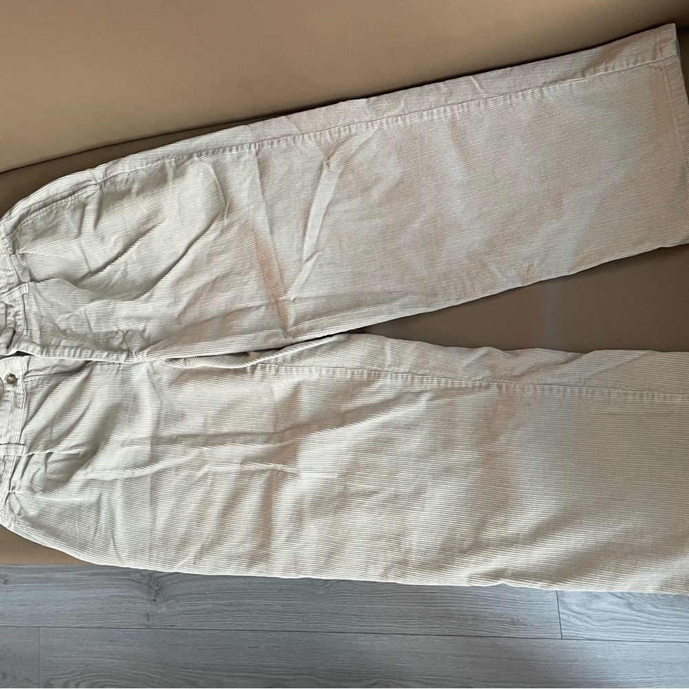 Tommy Hilfiger Cream Corduroy Pants Classic Style - Picture 3 of 4